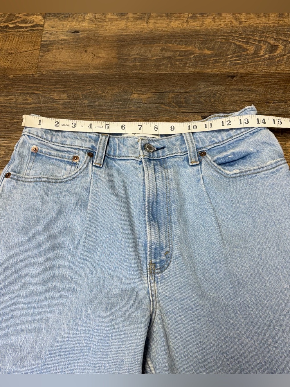 Abercrombie & Fitch the 80s Mom High Rise Jeans Women's 28/6L Retro Pleated - Picture 3 of 8